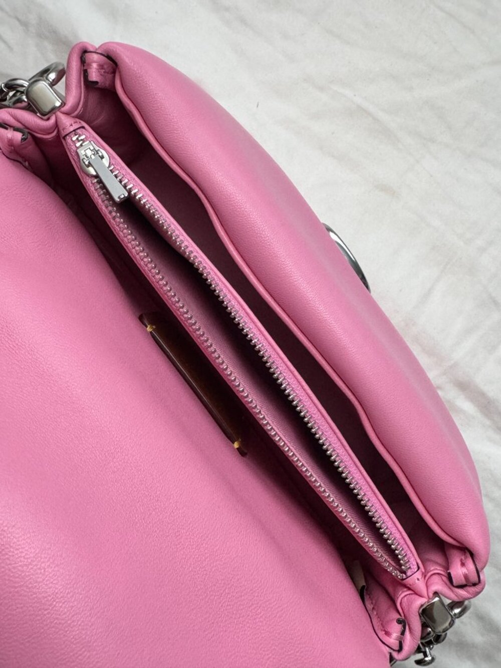 Coach The Summer I Turned Pretty 20 Pillow Tabby Bag Vivid Pink - No Hang Tags - Picture 5 of 9